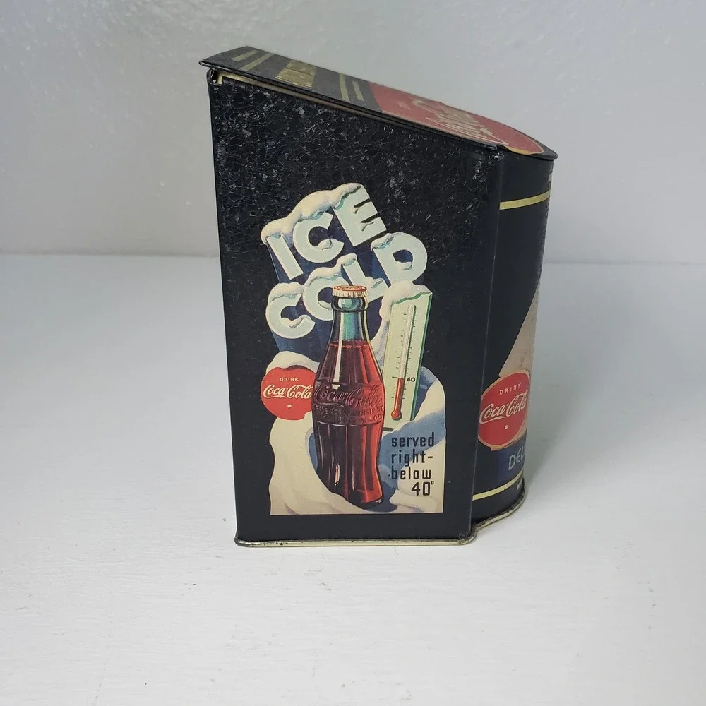 Coca‎ Cola Fountain Service Metal Hinged Box Collectible Advertising
